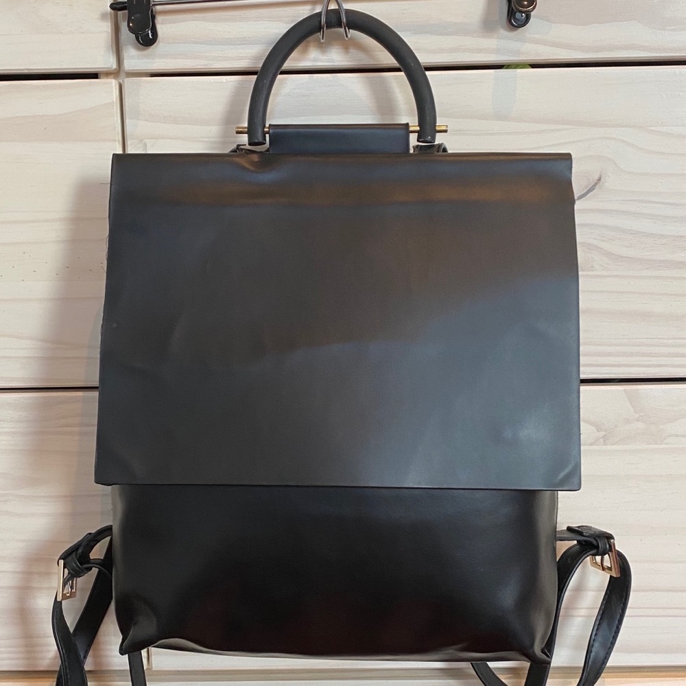 Pull&Bear Faux Leather Backpack